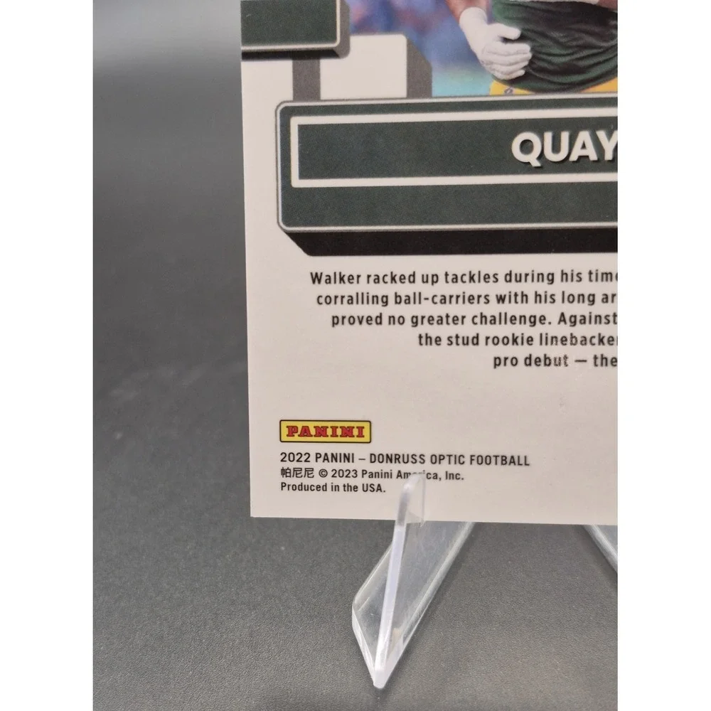 2022 Panini Donruss Optic Rated Blue Prizm /179 Quay Walker #248 Rookie RC 0rd2